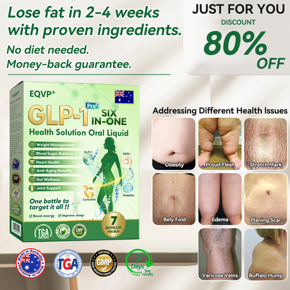 𝐎𝐟𝐟𝐢𝐜𝐢𝐚𝐥 𝐒𝐭𝐨𝐫𝐞 | 𝗘𝗤𝗩𝗣® 👱🏻‍♀️𝐆𝐋𝐏-𝟏 𝐒𝐈𝐗-𝐈𝐍-𝐎𝐍𝐄 𝐇𝐞𝐚𝐥𝐭𝐡 𝐒𝐨𝐥𝐮𝐭𝐢𝐨𝐧 𝐎𝐫𝐚𝐥 𝐋𝐢𝐪𝐮𝐢𝐝 (𝐉𝐮𝐬𝐭 𝐨𝐧𝐜𝐞 𝐚 𝐝𝐚𝐲, 𝐯𝐢𝐬𝐢𝐛𝐥𝐞 𝐜𝐡𝐚𝐧𝐠𝐞𝐬 𝐢𝐧 𝟕 𝐝𝐚𝐲𝐬) 👩‍⚕️ 𝐅𝐨𝐫 𝐨𝐛𝐞𝐬𝐢𝐭𝐲, 𝐜𝐚𝐫𝐝𝐢𝐨𝐯𝐚𝐬𝐜𝐮𝐥𝐚𝐫 𝐡𝐞𝐚𝐥𝐭𝐡, 𝐝𝐢𝐚𝐛𝐞𝐭𝐞𝐬, 𝐬𝐥𝐞𝐞𝐩 𝐚𝐩𝐧𝐞𝐚, 𝐠𝐮𝐭 𝐡𝐞𝐚𝐥𝐭𝐡, 𝐣𝐨𝐢𝐧𝐭 𝐢𝐬𝐬𝐮𝐞𝐬, 𝐚𝐧𝐝 𝐦𝐨𝐫𝐞