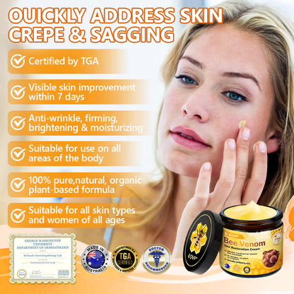 EQVP® 𝘽𝙀𝙀 𝙑𝙀𝙉𝙊𝙈 𝑺𝒌𝒊𝒏 𝑹𝒆𝒔𝒕𝒐𝒓𝒂𝒕𝒊𝒐𝒏 𝑪𝒓𝒆𝒂𝒎 –🔥 Anti-aging,Hydrating, Skin Repair, Even Tone, Acne and Dark Spot Treatment, Wart and Mole Removal, Psoriasis Relief